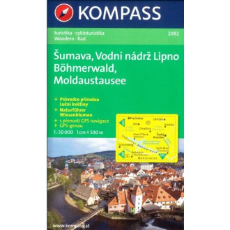Turistické mapy - Šumava,Vodní nádrž Lipno - Kompass 2082