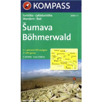Turistické mapy - Šumava set map - Kompass 2000