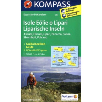 Turistické mapy - Liparské ostrovy - Kompass 693