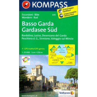Turistické mapy - Basso Garda, Gardasee Süd - Kompass 695