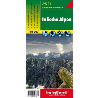 Turistické mapy - Julské Alpy - Freytag & Berndt WK141
