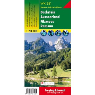 Turistické mapy - Dachstein, Ausseer Land, Filzmoos, Ramsau - Freytag a Berndt WK281