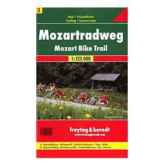 Turistické mapy - Cyklomapa Mozart Radweg - 	Freytag & Berndt WK3