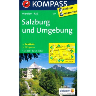 Turistické mapy - Salzburg und Umgebung - Kompass 017