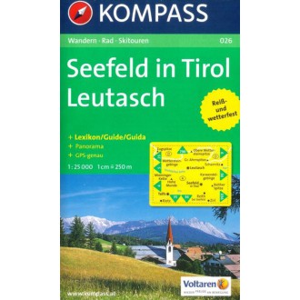 Turistické mapy - Seefeld in Tirol, Leutasch - Kompass 026