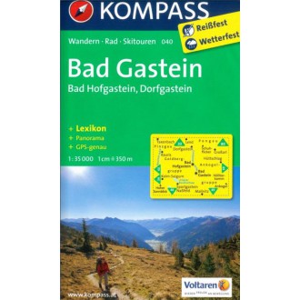 Turistické mapy - Bad Gastein, Bad Hofgastein, Dorfgastein - Kompass 040