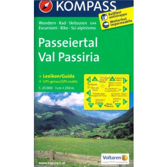 Turistické mapy - Passeiertal, Val Passiria - Kompass 044