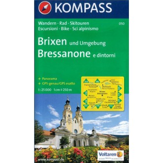 Turistické mapy - Brixen und Umgebung - Kompass 050