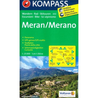 Turistické mapy - Merano - Kompass 053
