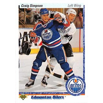 Řadové karty - Simpson Craig - 1990-91 Upper Deck No.129