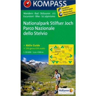 Turistické mapy - Nationalpark Stilfser Joch, Stelvio - Kompass 072