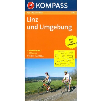 Turistické mapy - Cyklomapa Linz und Umgebung - Kompass 3203