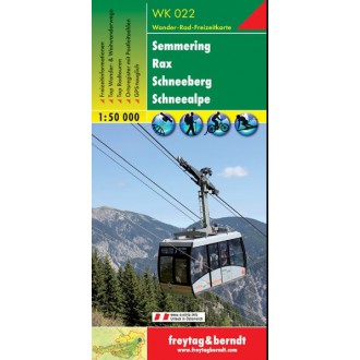 Turistické mapy - Semmering, Rax, Schneeberg, Schneealpe - Freytag & Berndt WK022