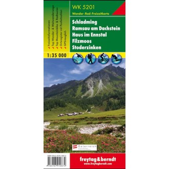 Turistické mapy - Schladming, Ramsau am Dachstein - Freytag & Berndt WK5201