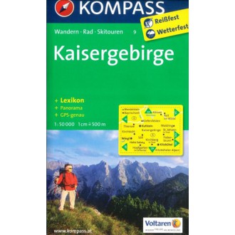 Turistické mapy - Kaisergebirge - Kompass 9