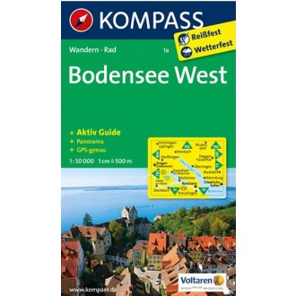 Turistické mapy - Bodensee West - Kompass 1a