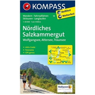 Turistické mapy - Nördliches Salzkammergut - Kompass 18
