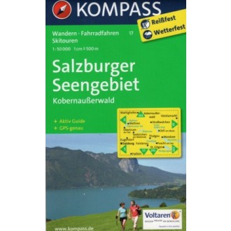 Turistické mapy - Salzburger, Seengebiet - Kompass 17