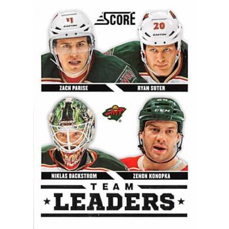Řadové karty - Parise Zach, Suter Ryan, Backstrom Niklas, Konopka Zenon - 2013-14 Score No.564