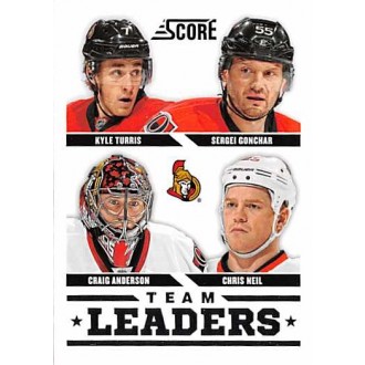Řadové karty - Turris Kyle, Gonchar Sergei, Anderson Craig, Neil Chris - 2013-14 Score No.570
