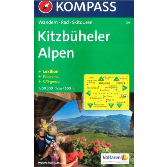 Turistické mapy - Kitzbüheler Alpen - Kompass 29