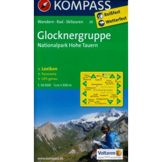 Turistické mapy - Glocknergruppe - Kompass 39