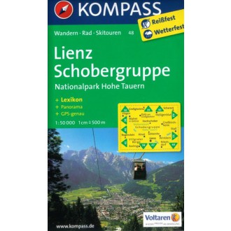 Turistické mapy - Lienz, Schobergruppe - Kompass 48