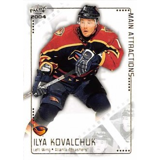 Insertní karty - Kovalchuk Ilya - 2003-04 Pacific Main Attractions No.2