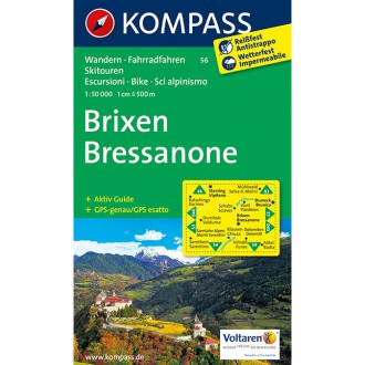 Turistické mapy - Brixen, Bressanone - Kompass 56