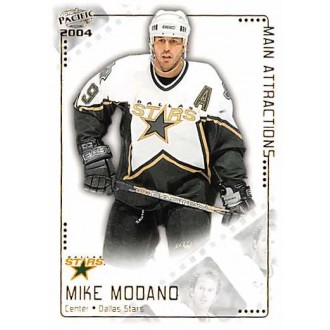 Insertní karty - Modano Mike - 2003-04 Pacific Main Attractions No.5