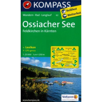 Turistické mapy - Ossiacher See, Feldkirchen - Kompass 62