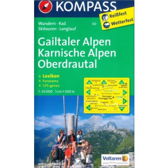 Turistické mapy - Gailtaler Alpen - Kompass 60