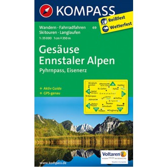 Turistické mapy - Gesäuse, Ennstaler Alpen - Kompass 69