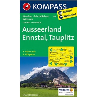 Turistické mapy - Ausseerland, Ennstal, Tauplitz - Kompass 68