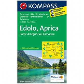 Turistické mapy - Edolo, Aprica - Kompass 94