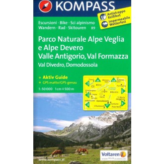 Turistické mapy - Parco Naturale Alpe Veglia - Kompass 89