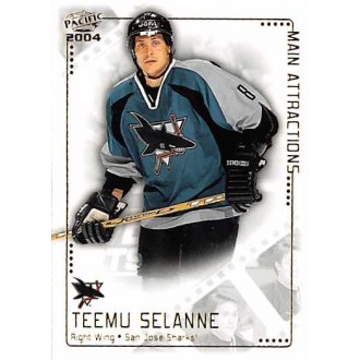 Insertní karty - Selanne Teemu - 2003-04 Pacific Main Attractions No.13