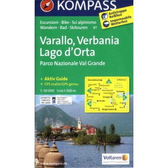 Turistické mapy - Varallo, Verbania, Lago di Orta - Kompass 97