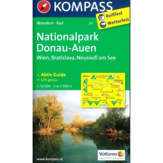 Turistické mapy - Nationalpark Donau-Auen - Kompass 211