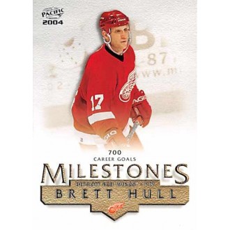 Insertní karty - Hull Brett - 2003-04 Pacific Milestones No.5