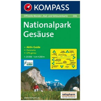 Turistické mapy - Nationalpark Gesäuse - Kompass 206