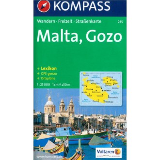 Turistické mapy - Malta, Gozo - Kompass 235