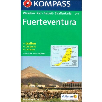 Turistické mapy - Fuerteventura - Kompass 240