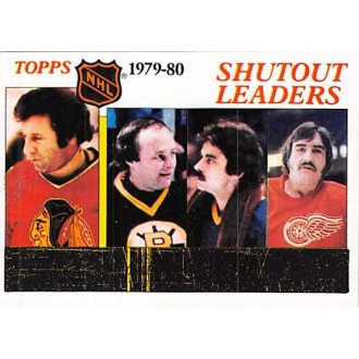 Řadové karty - Esposito Tony, Cheevers Gerry, Sauve Bob, Vachon Rogie - 1980-81 Topps - neseškrábaný No.168