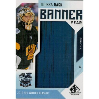 Jersey karty - Rask Tuukka - 2016-17 SP Game Used Banner Year Winter Classic No.BWC-TR