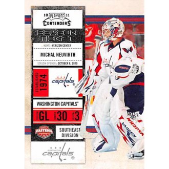 Řadové karty - Neuvirth Michal - 2010-11 Playoff Contenders No.80