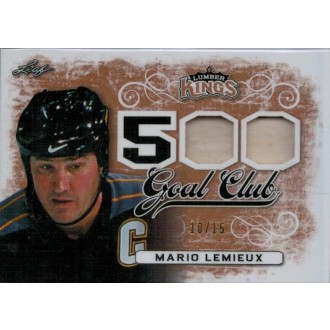 Exkluzivní karty - Lemieux Mario - 2017-18 Leaf Lumber Kings 500 Goal Club No.5GC-09