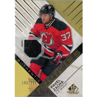 Jersey karty - Zacha Pavel - 2016-17 SP Game Used Gold Black No.102