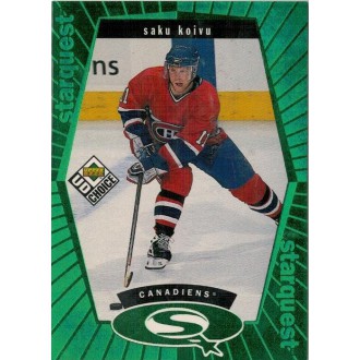 Insertní karty - Koivu Saku - 1998-99 UD Choice StarQuest Green No.SQ8