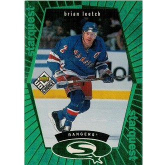 Insertní karty - Leetch Brian - 1998-99 UD Choice StarQuest Green No.SQ7